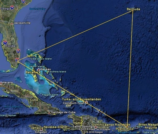 7 самых интересных теорий, объясняющих загадку Бермудского треугольника